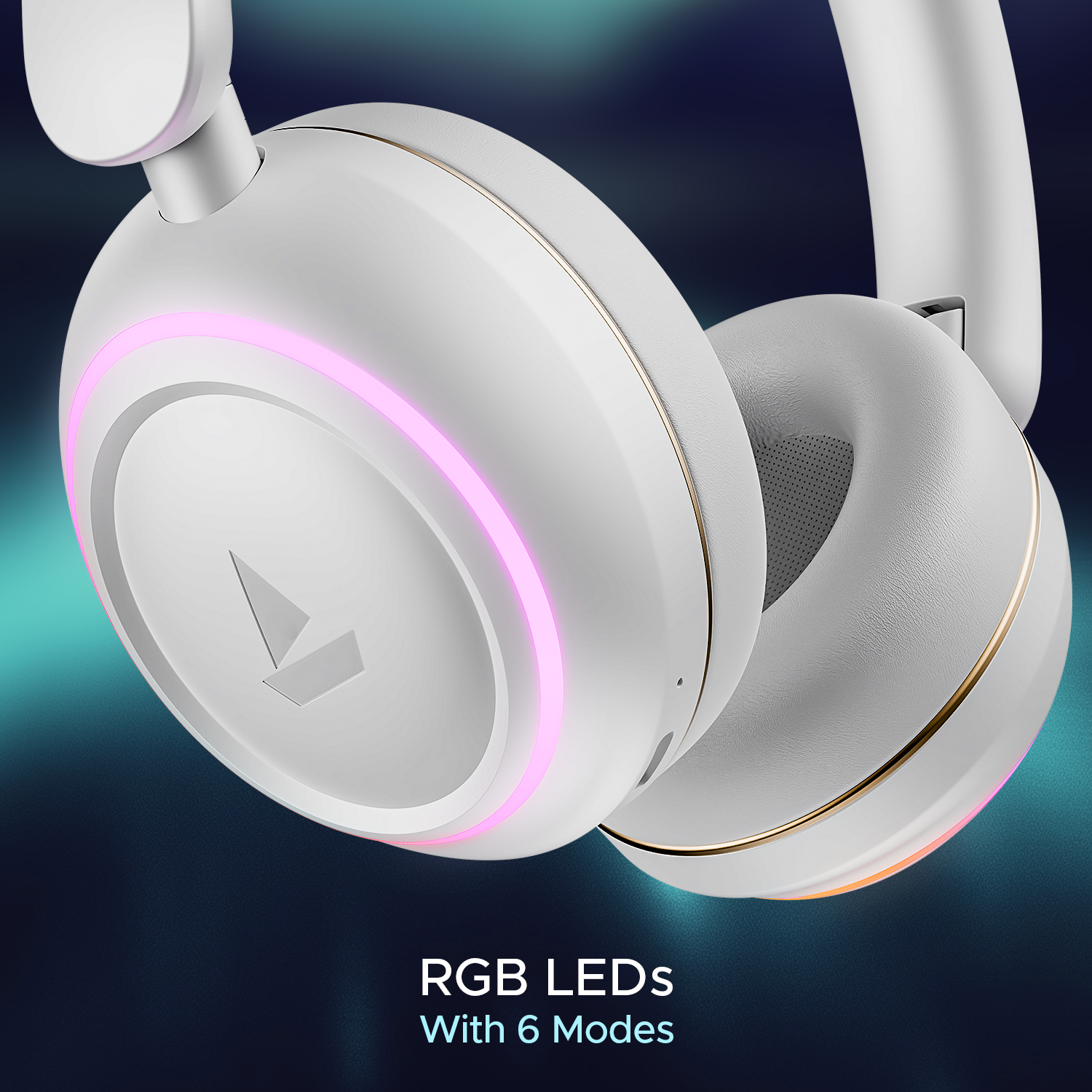 boAt Rockerz 480 | Wireless Headphone with BEAST™ Mode, Blazing RGB Lights with 6 Modes, 40mm Drivers, Bluetooth v5.3