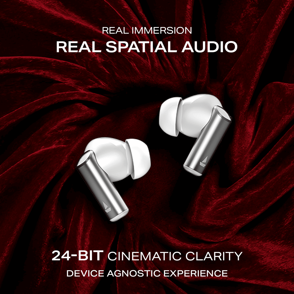 boAt Airdopes Prime 701 ANC | Wireless Earbuds with 50 Hours Playback, 46dB Hybrid ANC, Spatial Audio, Multipoint & BEAST™ Mode