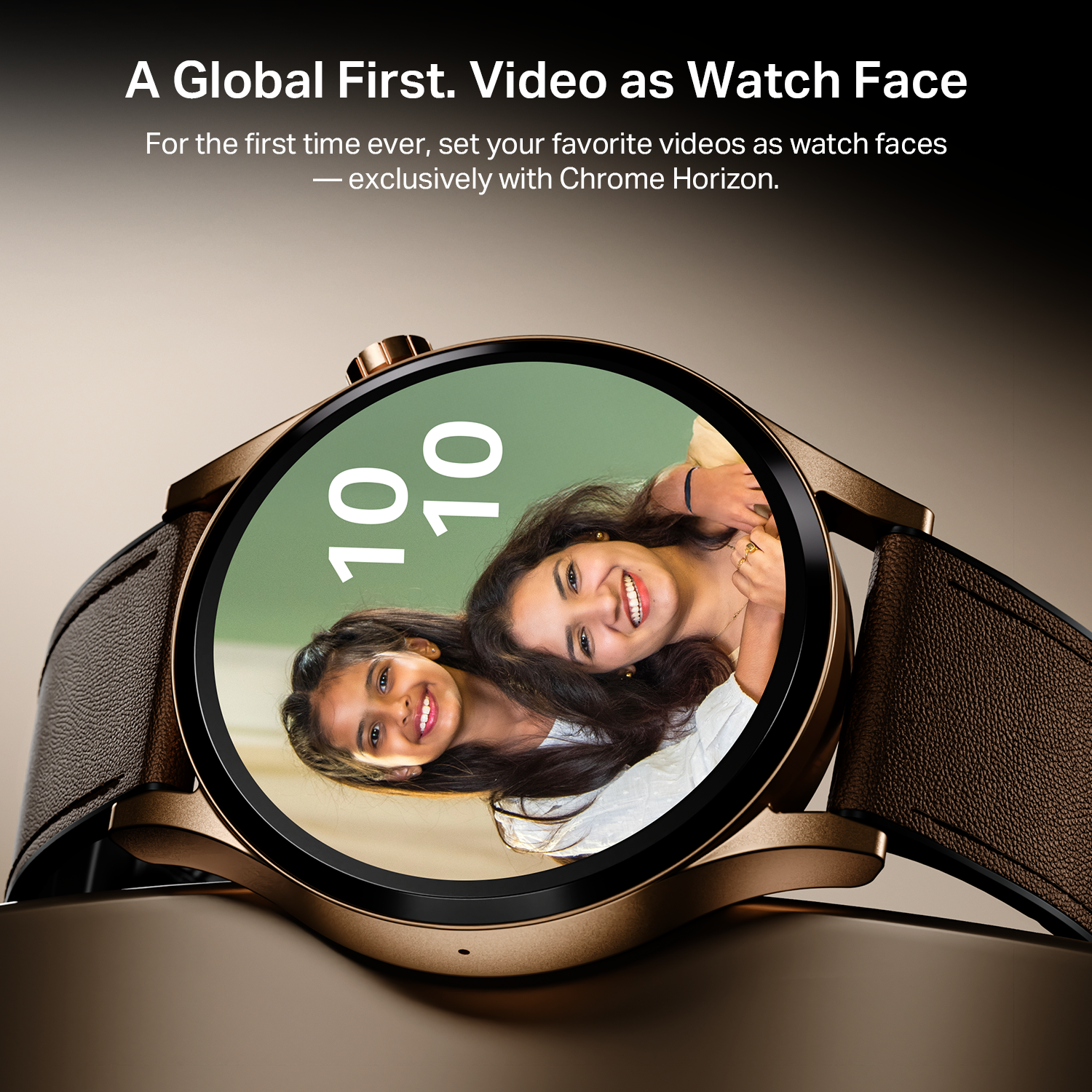 boAt Chrome Horizon | Smartwatch with 1.51" AMOLED Display, Premium Metal Built, VO2 Max, Video Watch Face, Functional Crown