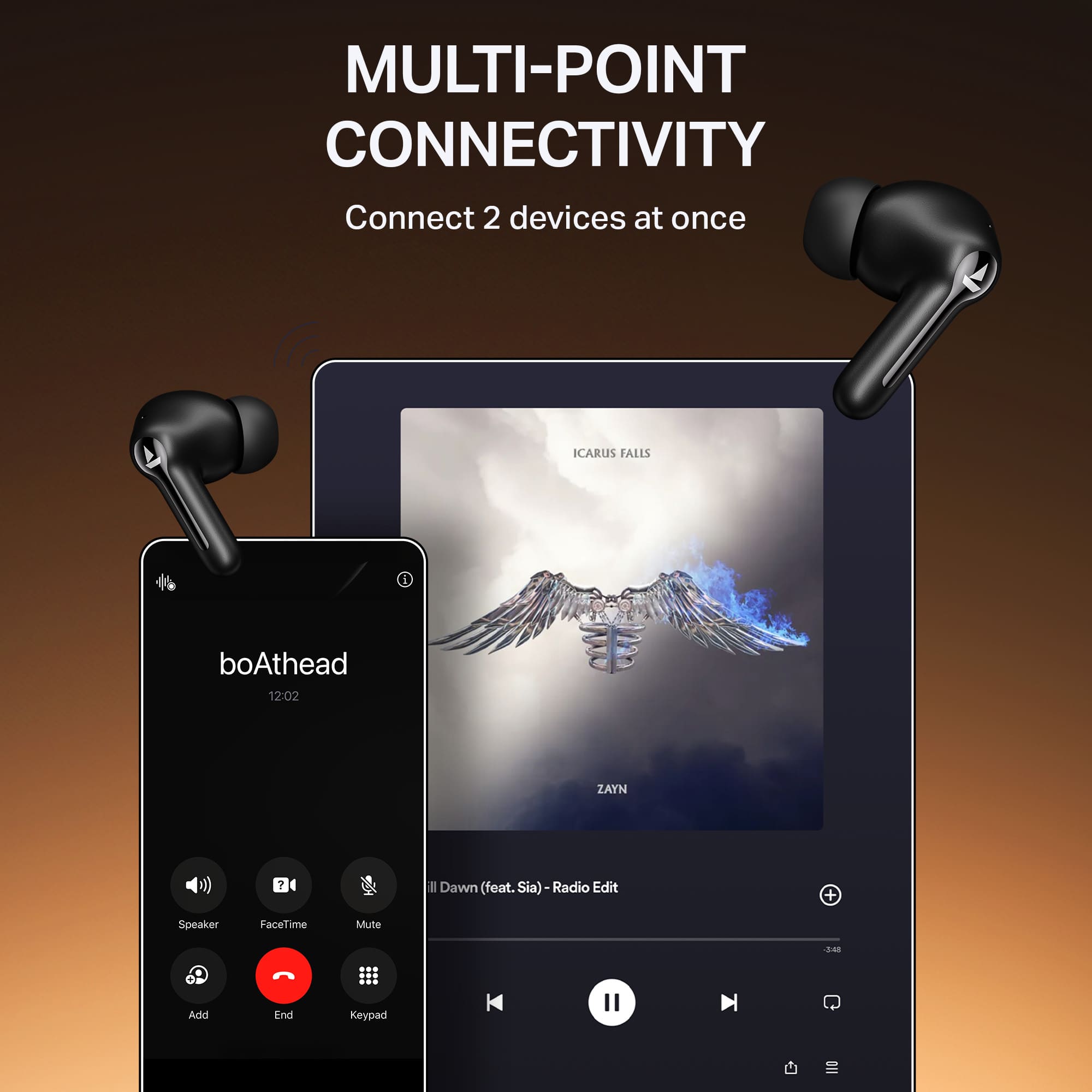 boAt Airdopes Prime 413 | Wireless Earbuds with 50 Hours Playback, BEAST™ Mode & Voice Assistant Support