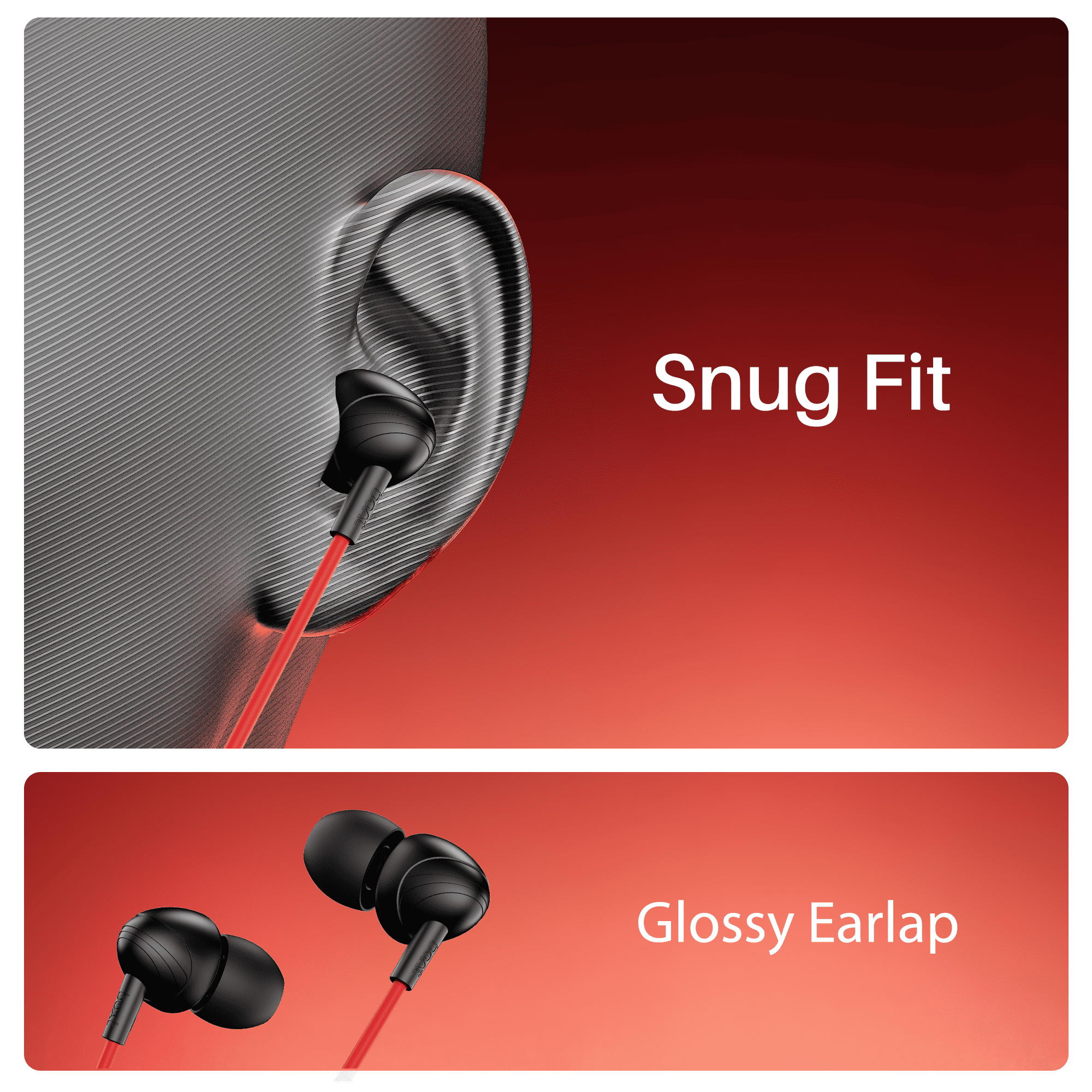 boAt Bassheads 211 | Wired Earphones with 10mm Drivers, Mic & Glossy Comfort Fit