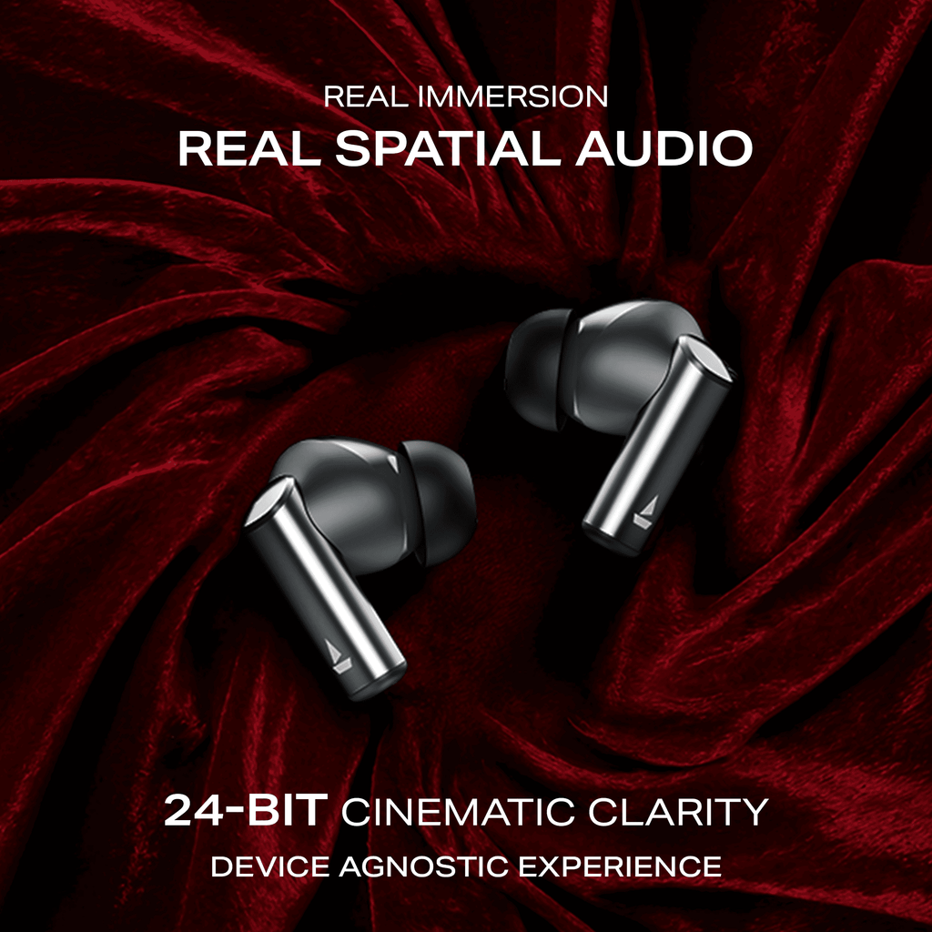 boAt Airdopes Prime 701 ANC | Wireless Earbuds with 50 Hours Playback, 46dB Hybrid ANC, Spatial Audio, Multipoint & BEAST™ Mode