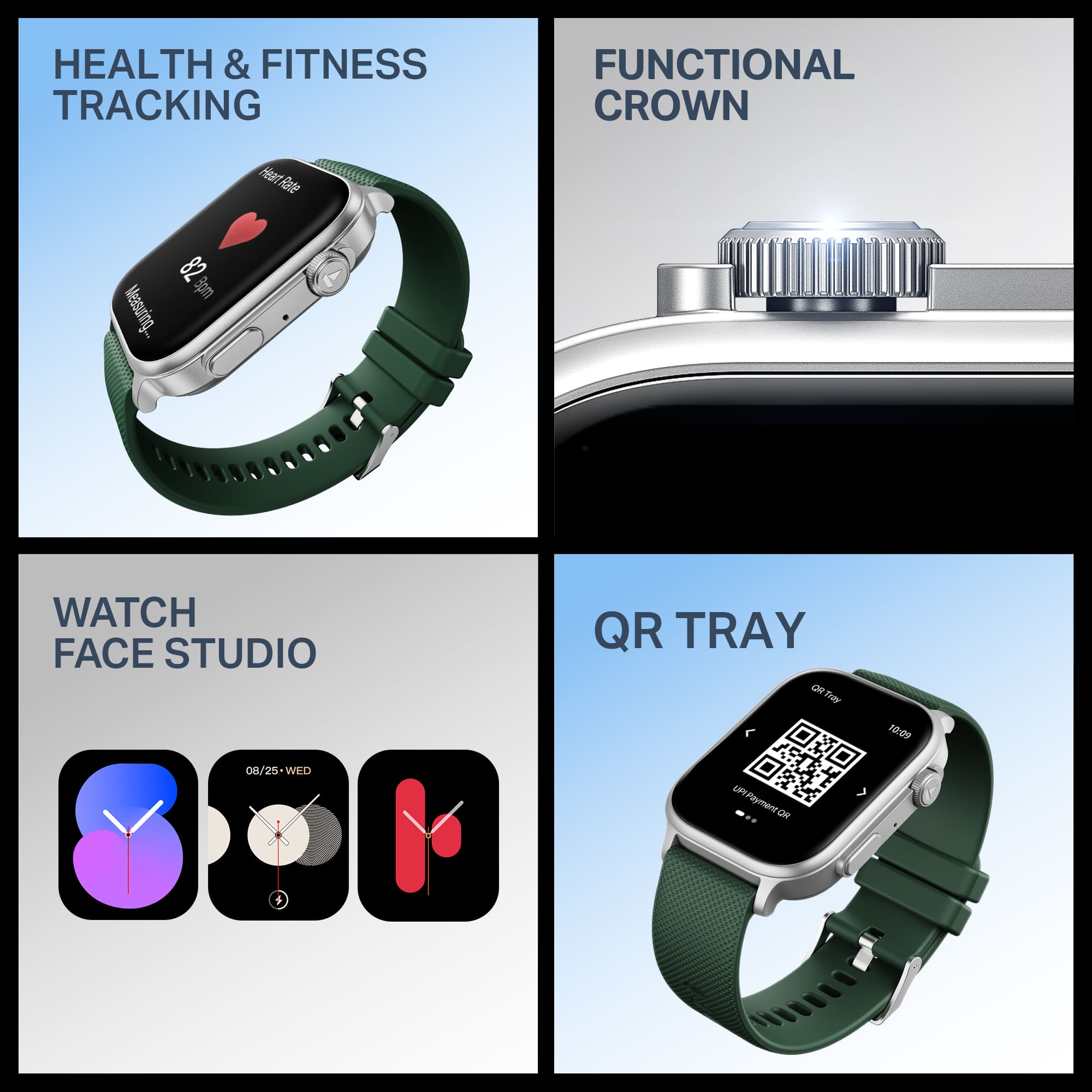 boAt Storm Infinity Max | Smartwatch with 2.01" HD Display, 20-Day Battery Life, BT Calling, IP68, and Functional Crown
