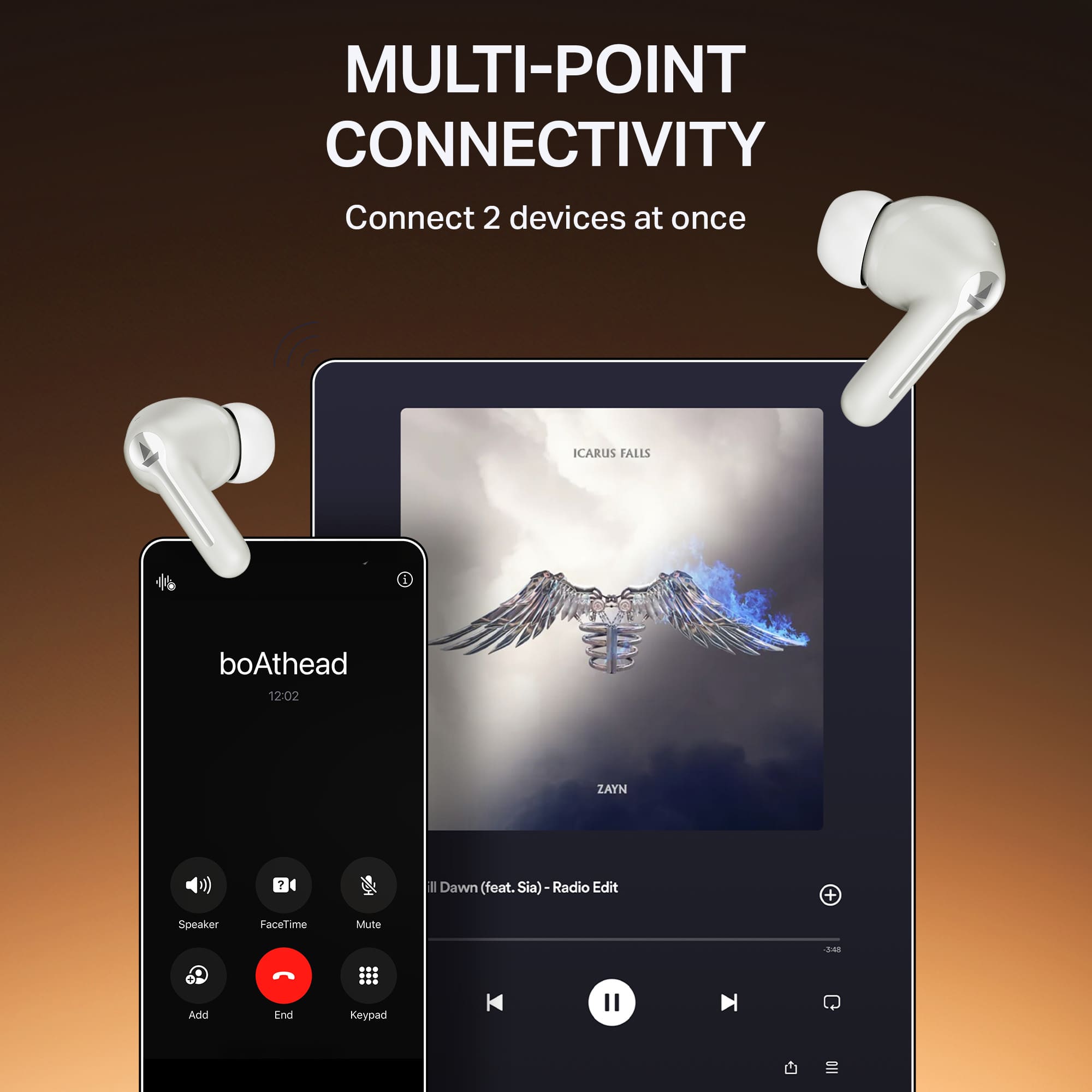boAt Airdopes Prime 413 | Wireless Earbuds with 50 Hours Playback, BEAST™ Mode & Voice Assistant Support