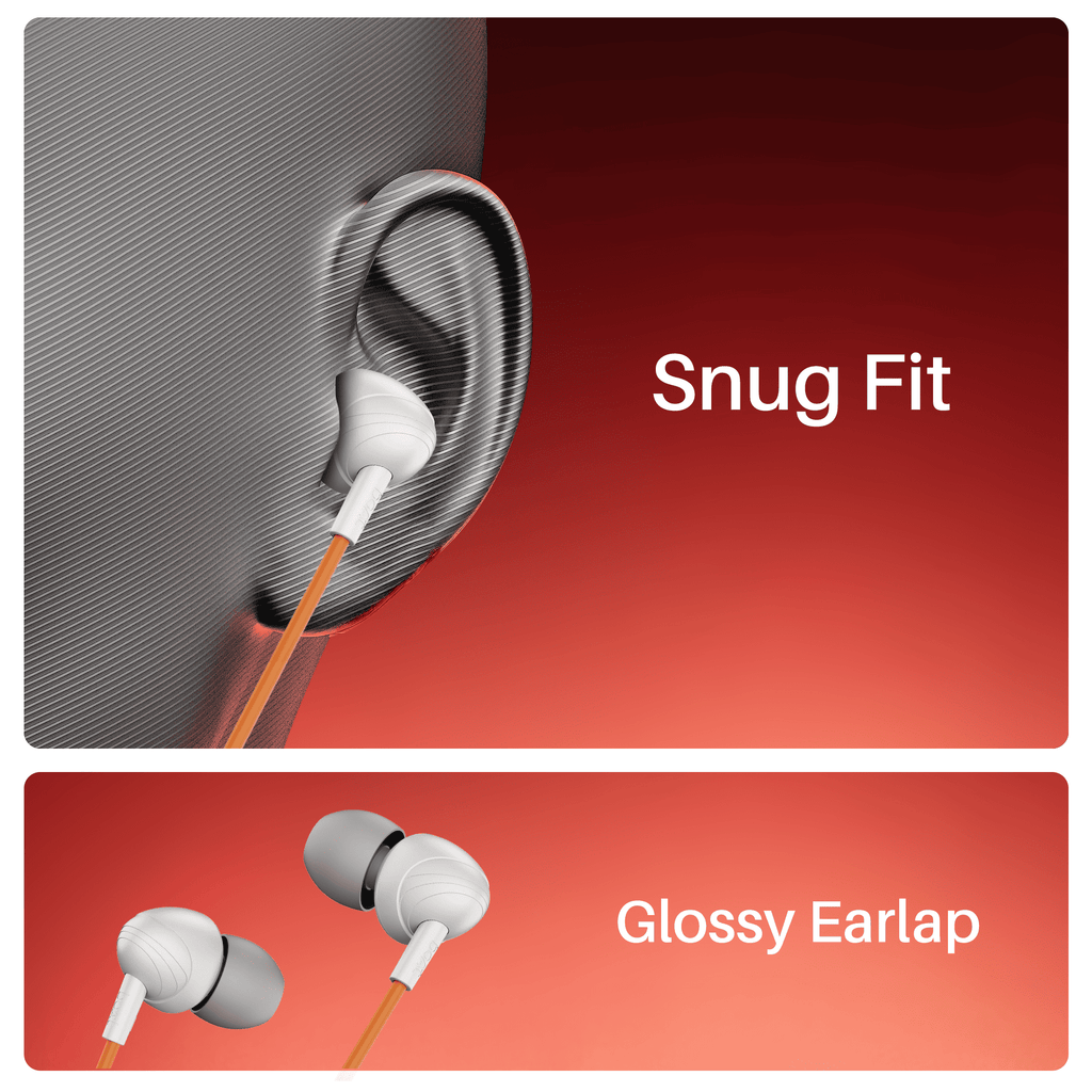 boAt Bassheads 211 | Wired Earphones with 10mm Drivers, Mic & Glossy Comfort Fit