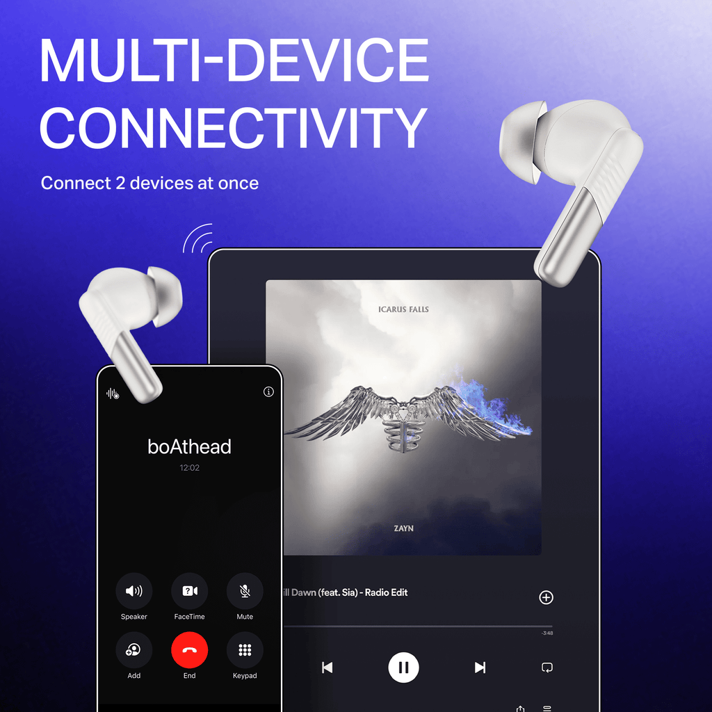 boAt Airdopes Prime 412 | Wireless Earbuds with 50 Hours Playback, AI-ENx™ Calling, BEAST™ Mode & boAt Signature Sound