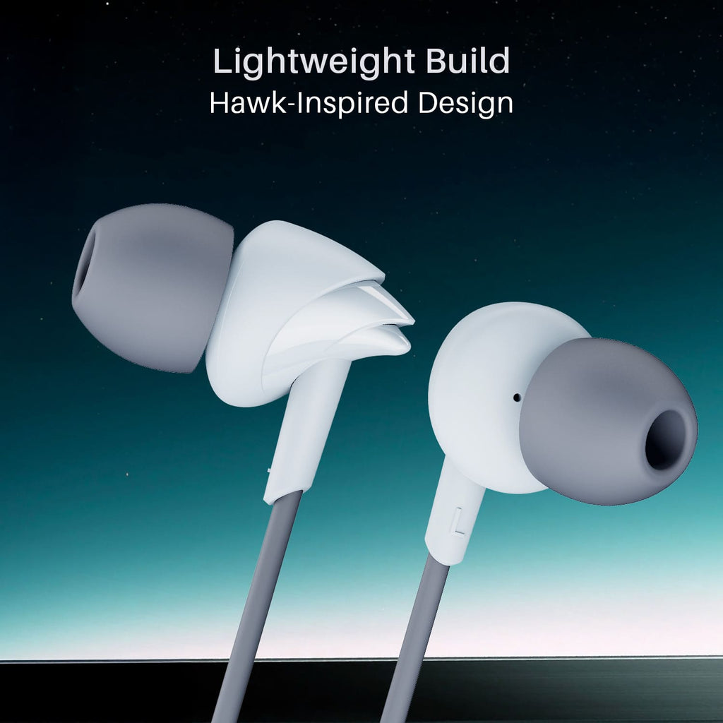 boAt Bassheads 300C | In-Ear Wired Earphones with Type-C Connector & Built-in Mic