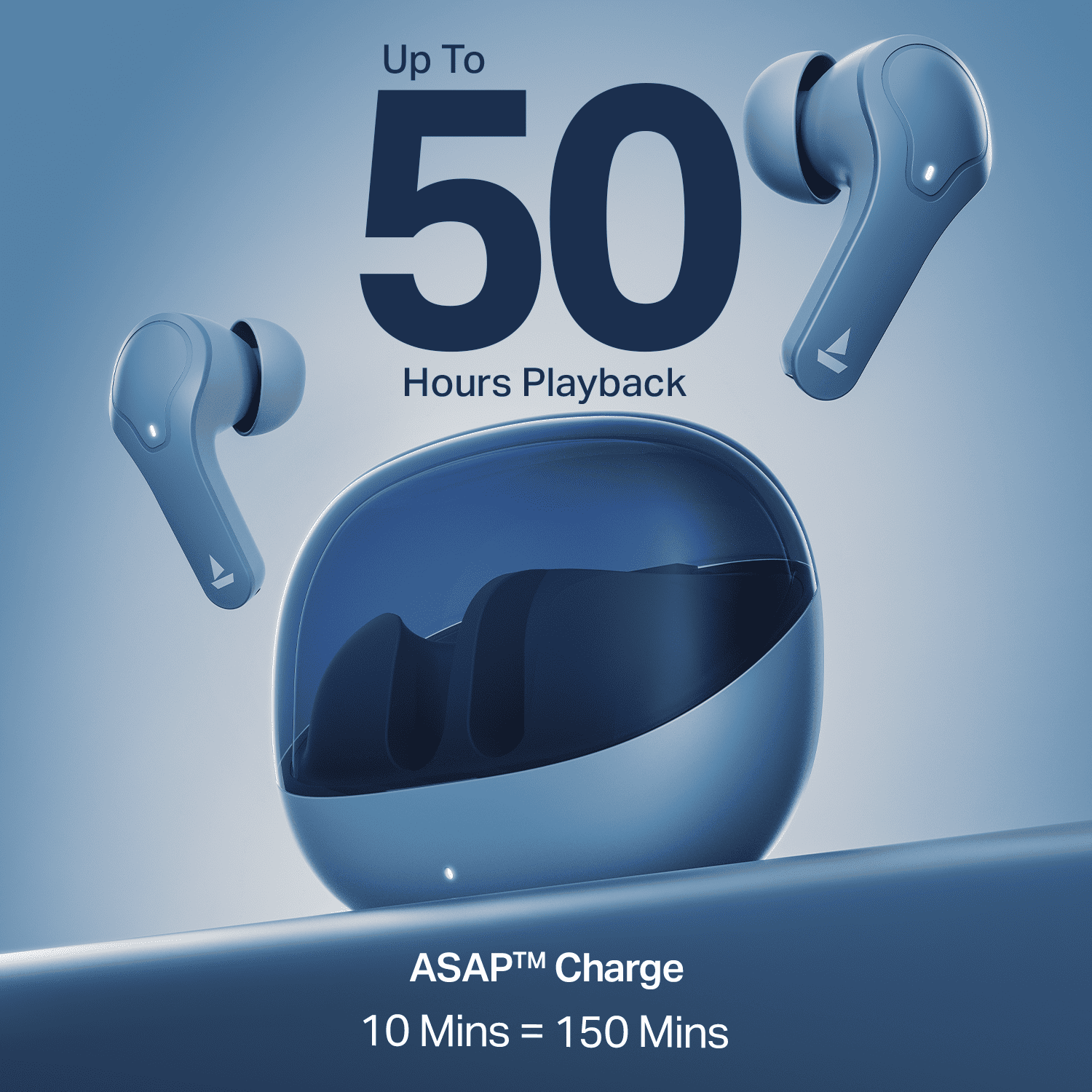 boAt Airdopes Plus 311 | Wireless Earbuds with 50 Hours Playback, Dual Mics with ENx™ Technology, BEAST™ Mode, ASAP™ Charge