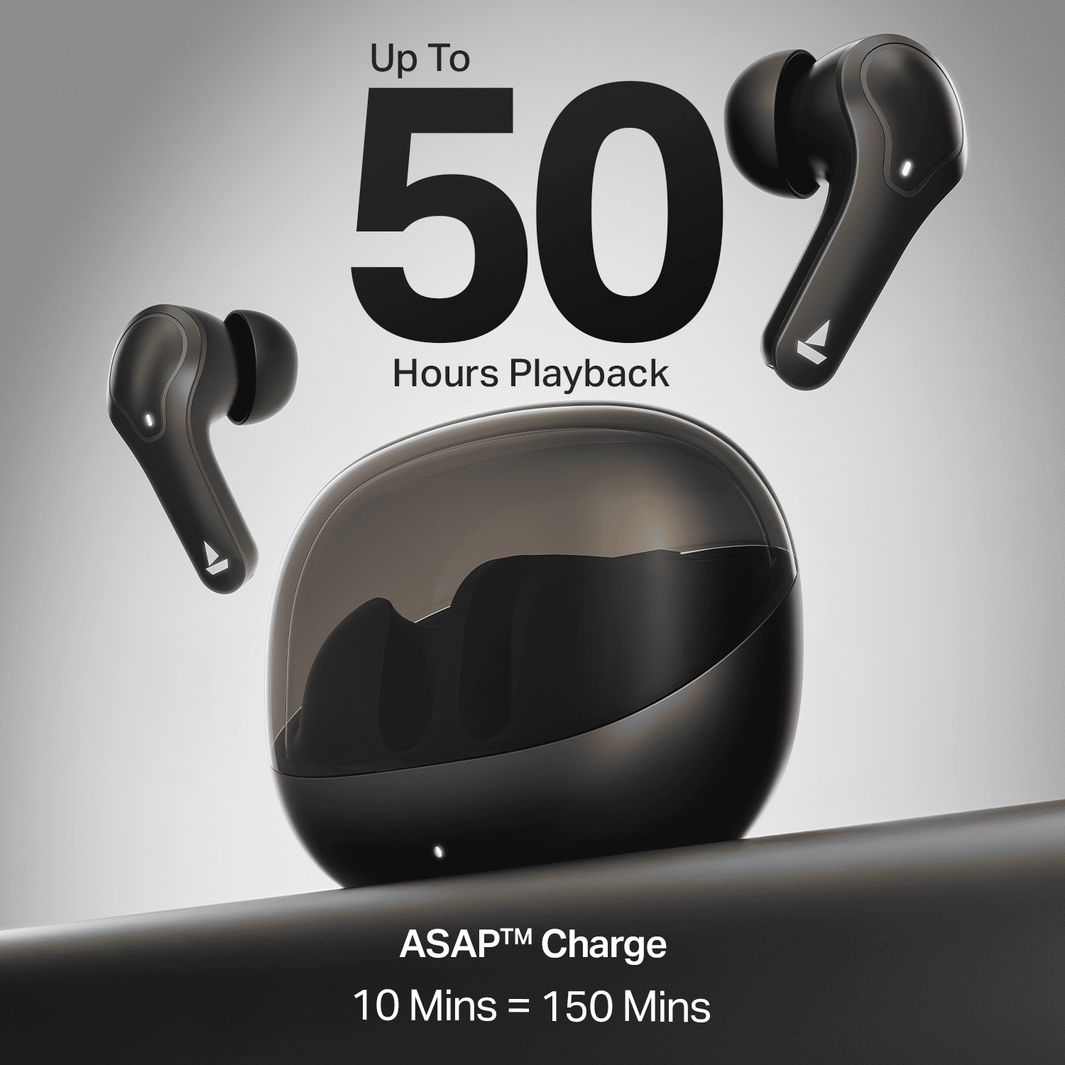 boAt Airdopes Plus 311 | Wireless Earbuds with 50 Hours Playback, Dual Mics with ENx™ Technology, BEAST™ Mode, ASAP™ Charge