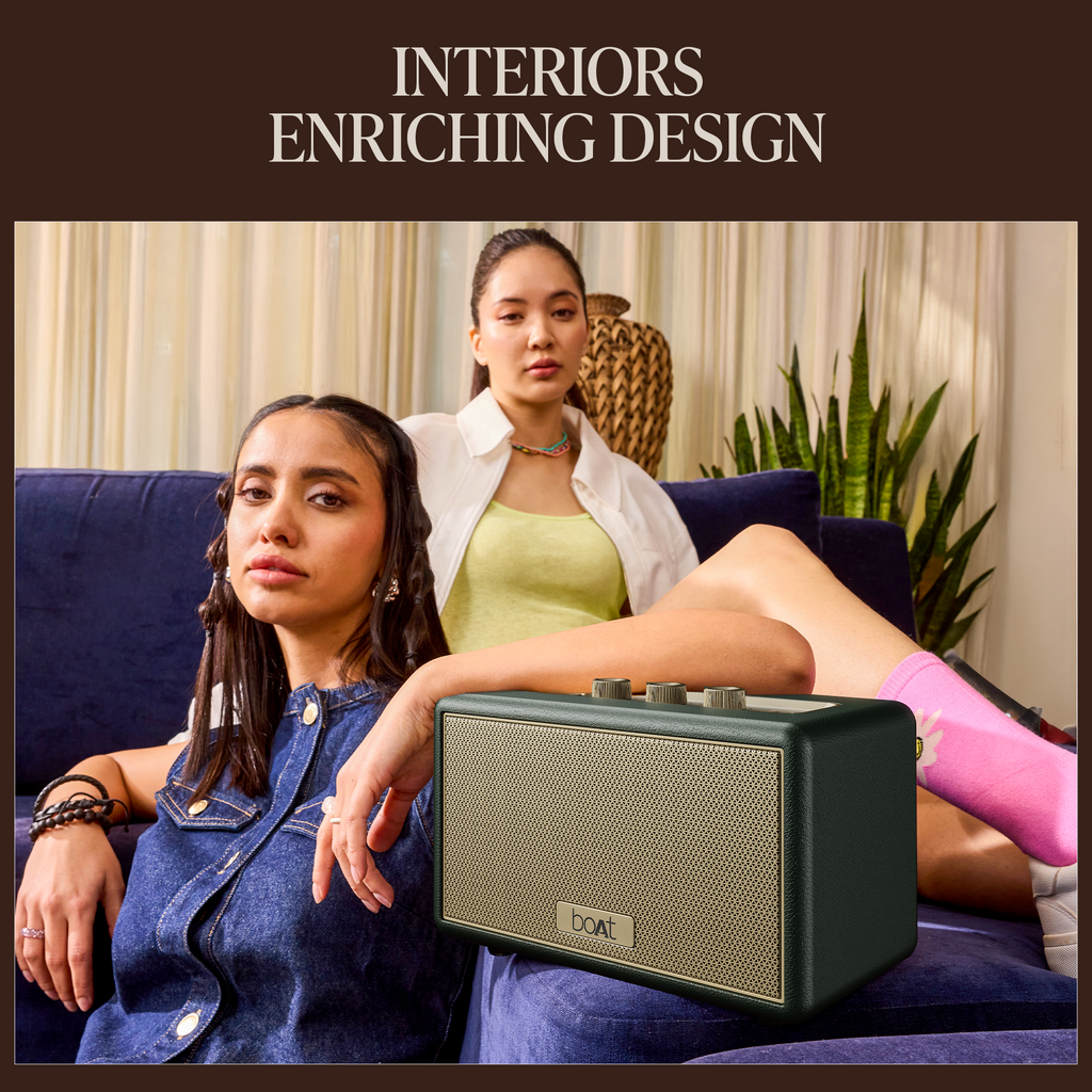boAt Stone Opus | Portable Bluetooth Speaker with 80W boAt Signature Sound, Built-in Subwoofer, 12 Hours Playback