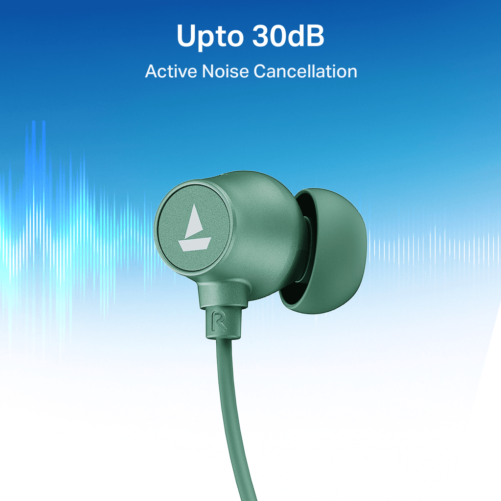 boAt Rockerz 301 ANC | Wireless Neckband Earphones with 40 Hours Playback, 30dB ANC & BEAST™ Mode