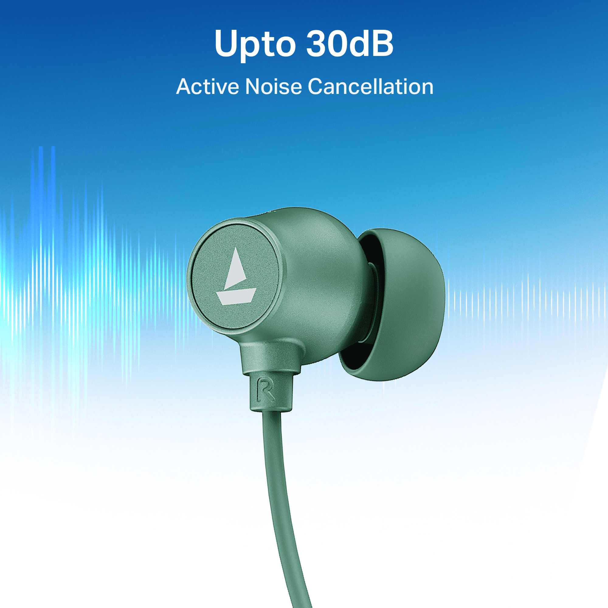 boAt Rockerz 301 ANC | Wireless Neckband Earphones with 40 Hours Playback, 30dB ANC & BEAST™ Mode