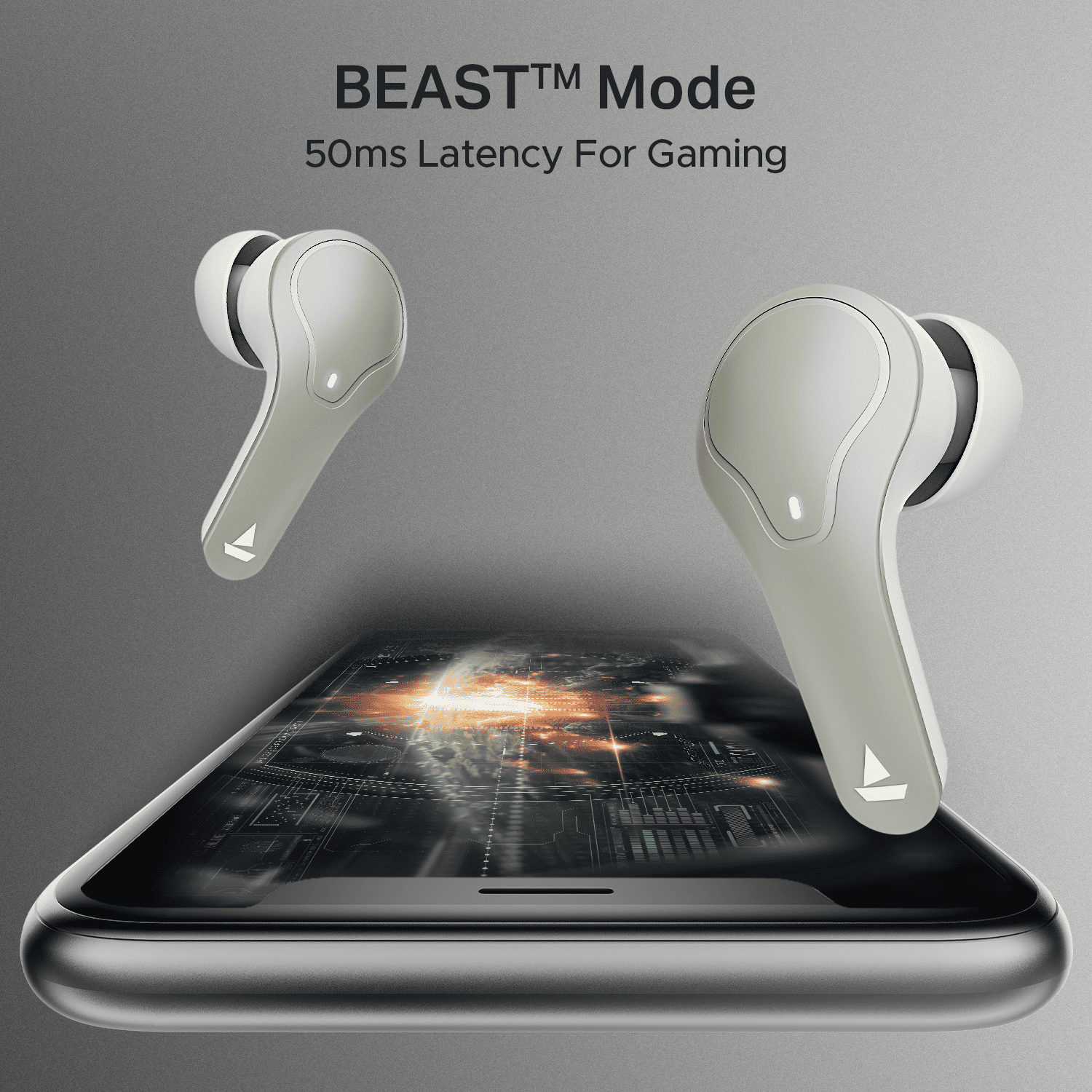 boAt Airdopes Plus 311 | Wireless Earbuds with 50 Hours Playback, Dual Mics with ENx™ Technology, BEAST™ Mode, ASAP™ Charge
