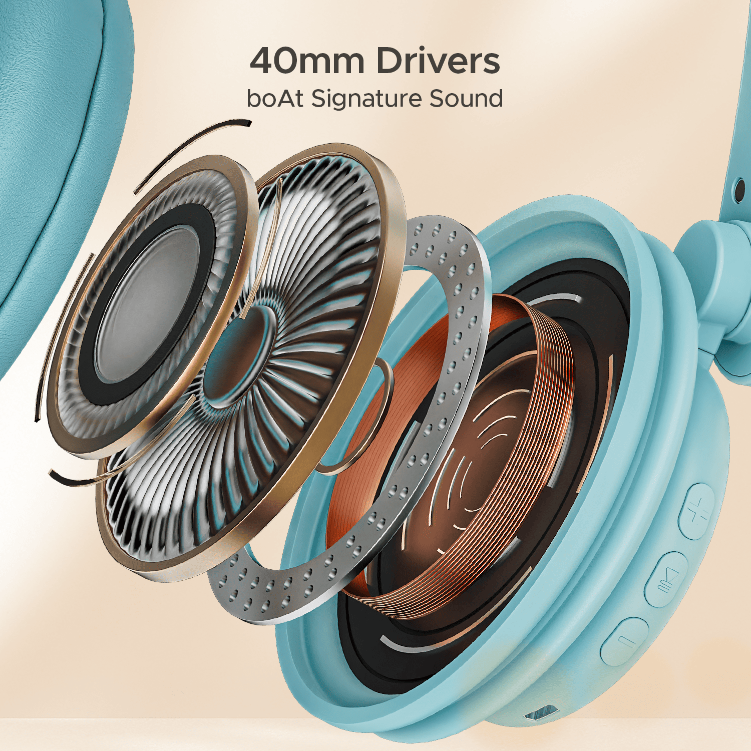 boAt Rockerz 450 Pro | Wireless Headphone with 40mm Massive Drivers, Mountainous Playback Upto 70 Hours, Asap Charge