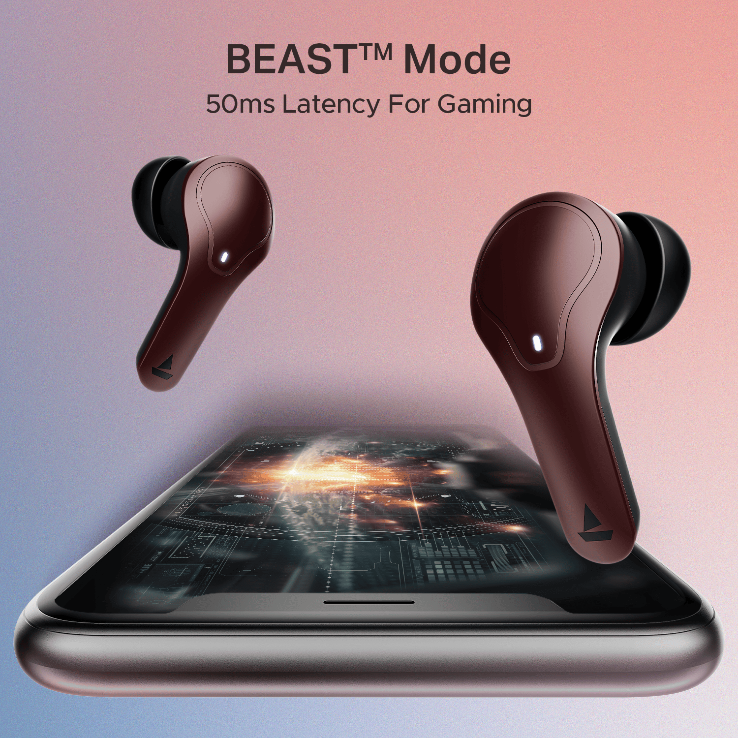 boAt Airdopes Plus 311 | Wireless Earbuds with 50 Hours Playback, Dual Mics with ENx™ Technology, BEAST™ Mode, ASAP™ Charge