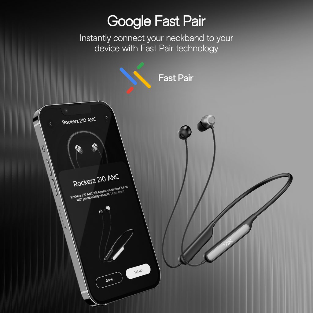 boAt Rockerz 210 ANC | Wireless Headphone with 30dB Active Noise Cancellation, Cinematic Spatial Audio, Seamless Fast Pairing