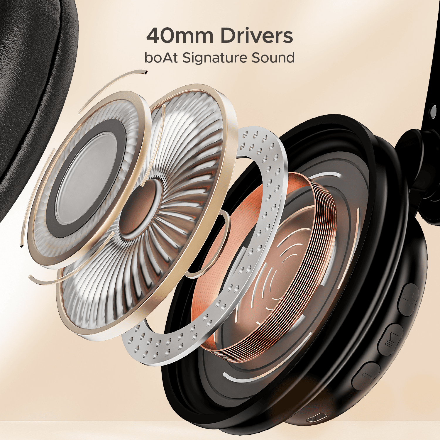 boAt Rockerz 450 Pro | Wireless Headphone with 40mm Massive Drivers, Mountainous Playback Upto 70 Hours, Asap Charge