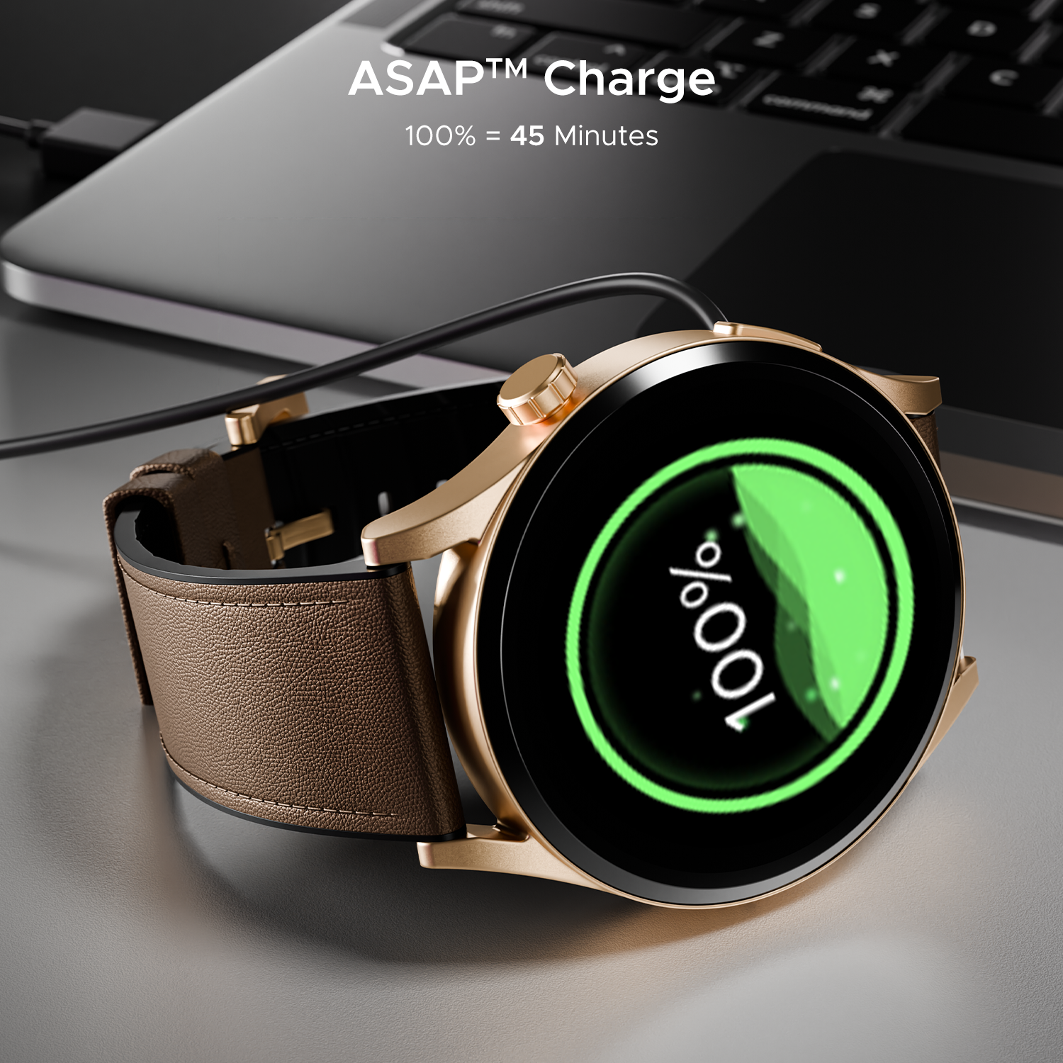 boAt Chrome Horizon | Smartwatch with 1.51" AMOLED Display, Premium Metal Built, VO2 Max, Video Watch Face, Functional Crown