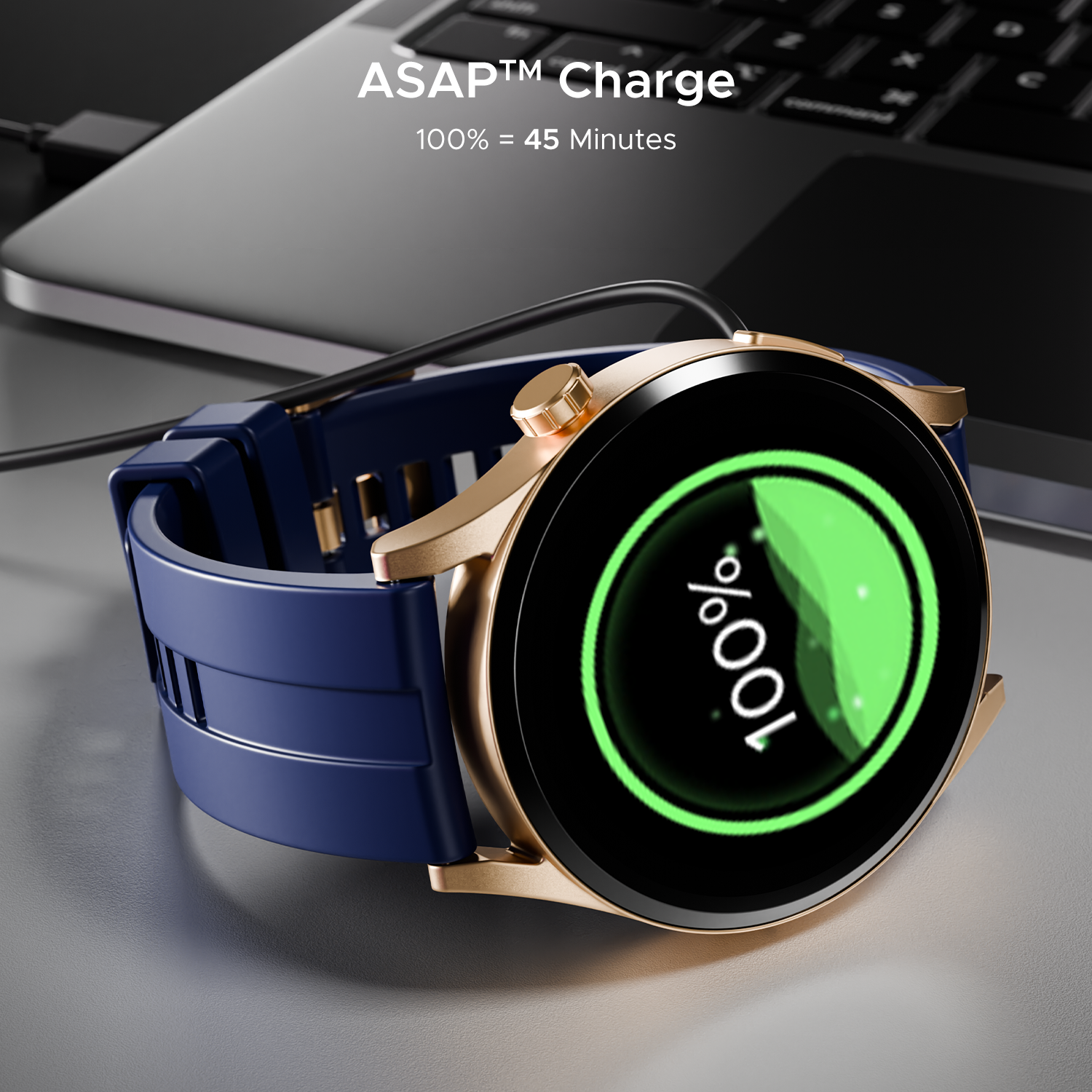 boAt Chrome Horizon | Smartwatch with 1.51" AMOLED Display, Premium Metal Built, VO2 Max, Video Watch Face, Functional Crown
