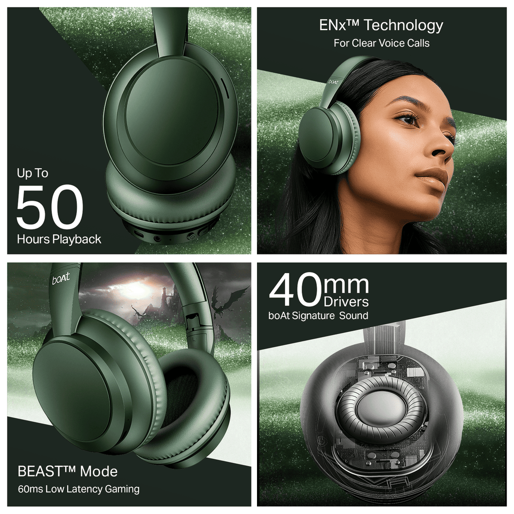 boAt Rockerz 371 | Wireless Neckband Earphones with 50 Hours Playback, BEAST™ Mode & ENx™ Calling