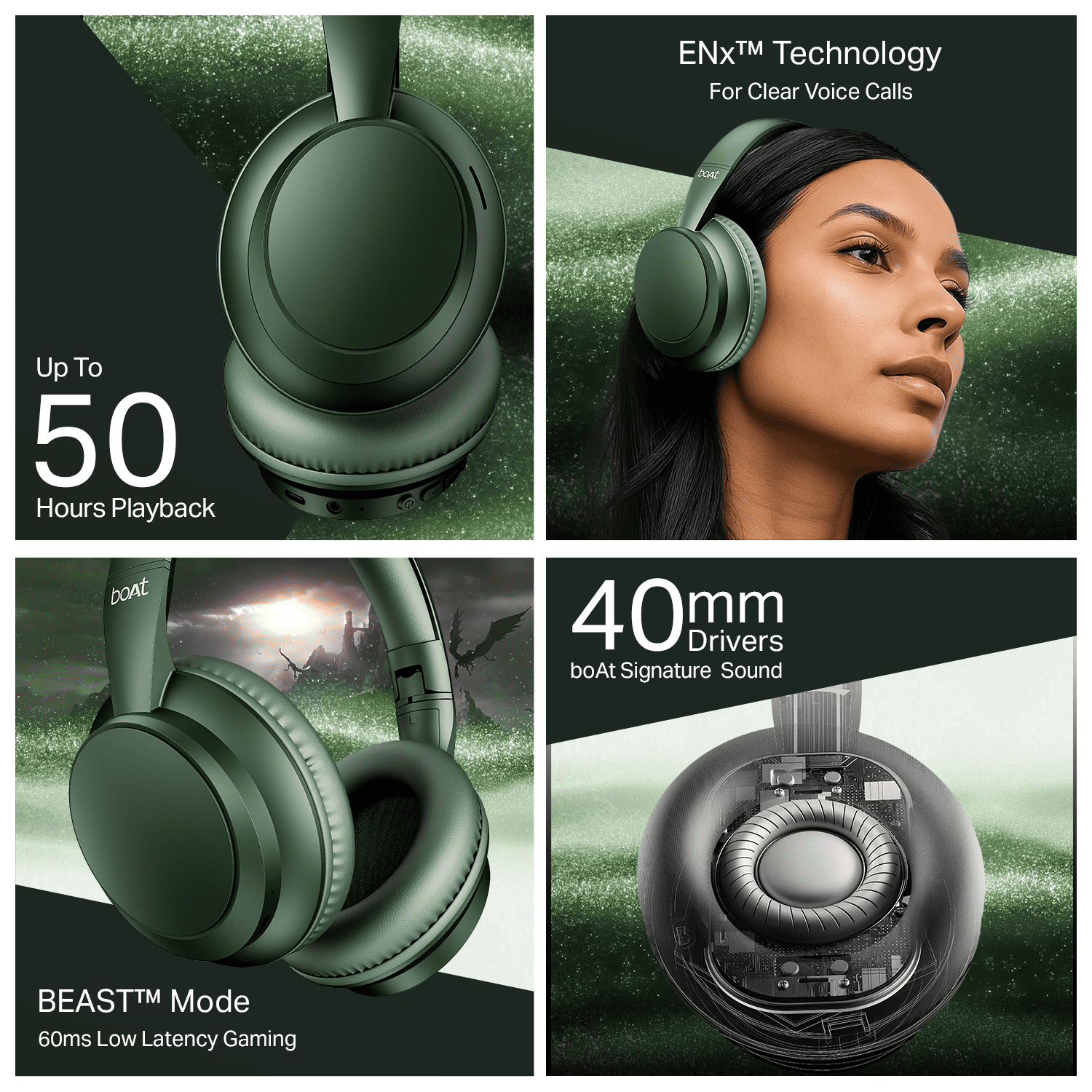 boAt Rockerz 371 | Wireless Neckband Earphones with 50 Hours Playback, BEAST™ Mode & ENx™ Calling