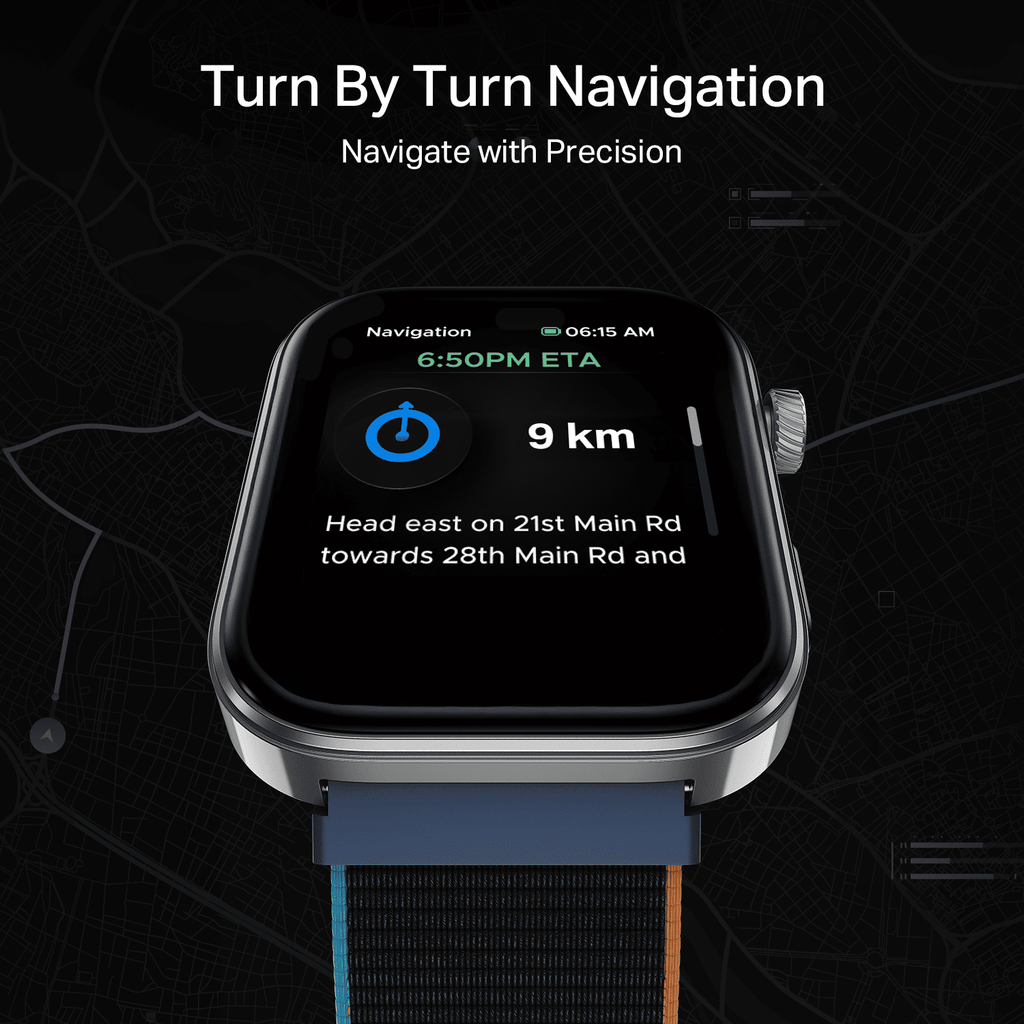 boAt Chrome Endeavour | Smartwatch with 1.96" AMOLED Display, AI Coach, Auto Activity Detection & Turn-by-Turn Navigation