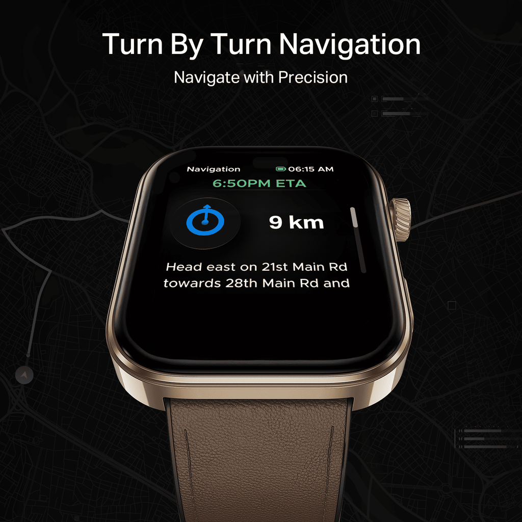 boAt Chrome Endeavour | Smartwatch with 1.96" AMOLED Display, AI Coach, Auto Activity Detection & Turn-by-Turn Navigation