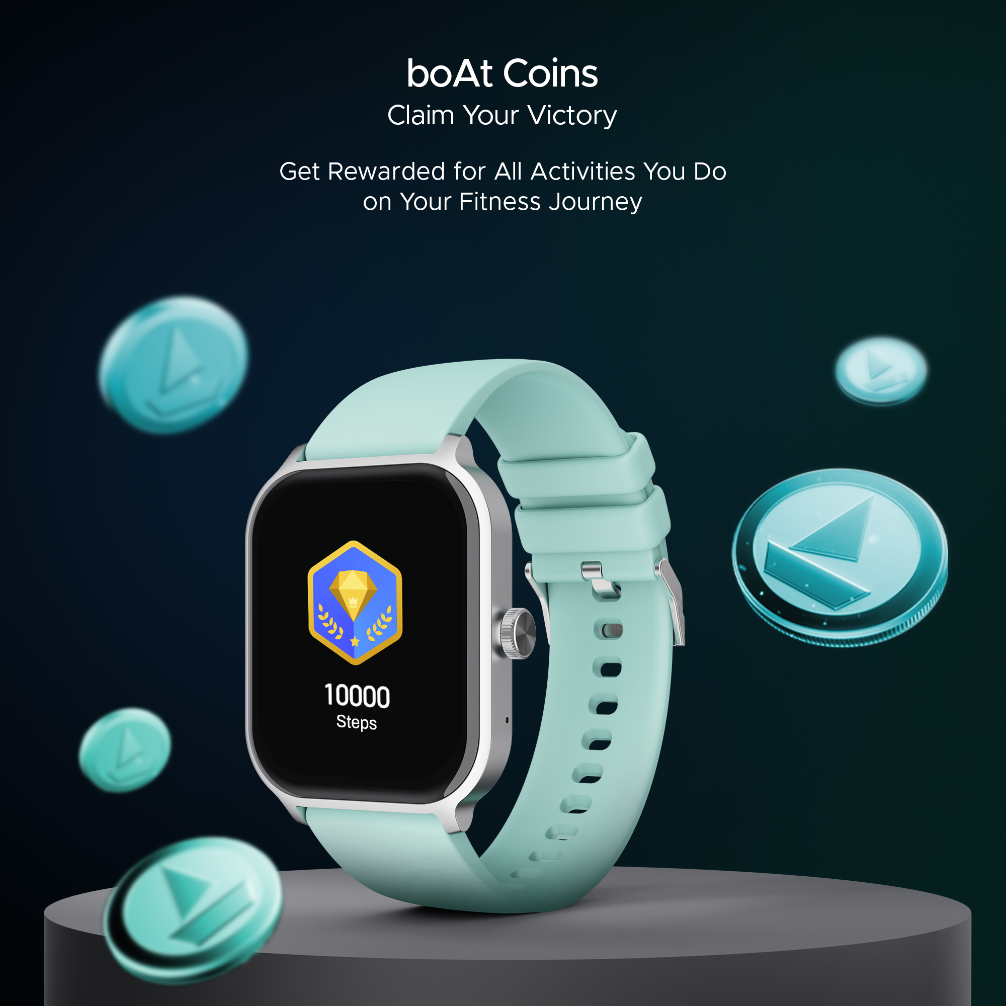 boAt Storm Call 3 Plus | Smartwatch with 1.96" HD Display, BT Calling, 700+ Activity Modes, SOS feature, Functional Crown