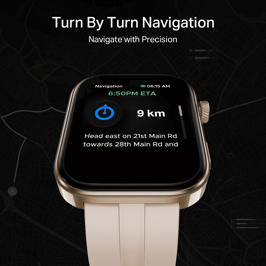 boAt Chrome Endeavour | Smartwatch with 1.96" AMOLED Display, AI Coach, Auto Activity Detection & Turn-by-Turn Navigation