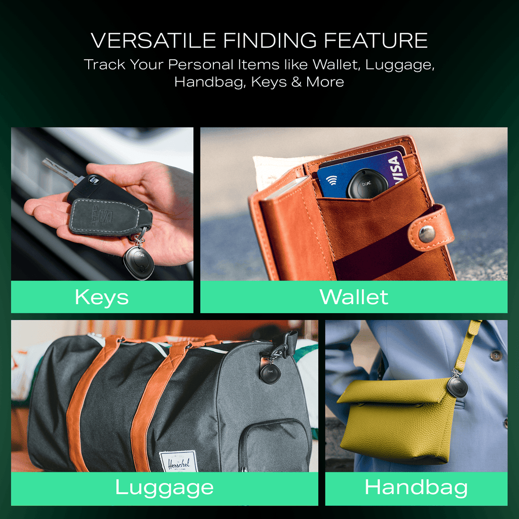 boAt TAG - Bluetooth Item Finder | BLE Location Tracking, In-built 80dB Alarm, Versatile Tracking Feature, 1-Year Battery Backup