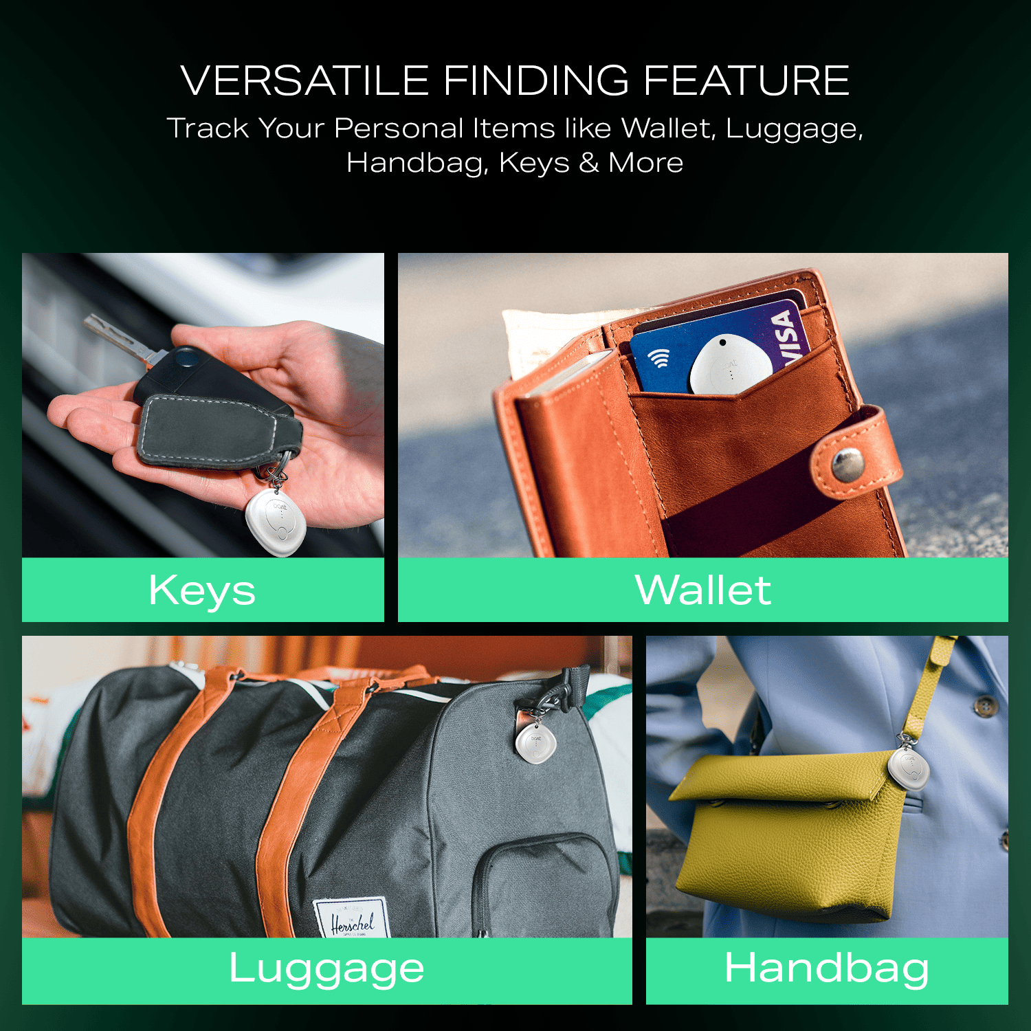 boAt TAG - Bluetooth Item Finder | BLE Location Tracking, In-built 80dB Alarm, Versatile Tracking Feature, 1-Year Battery Backup