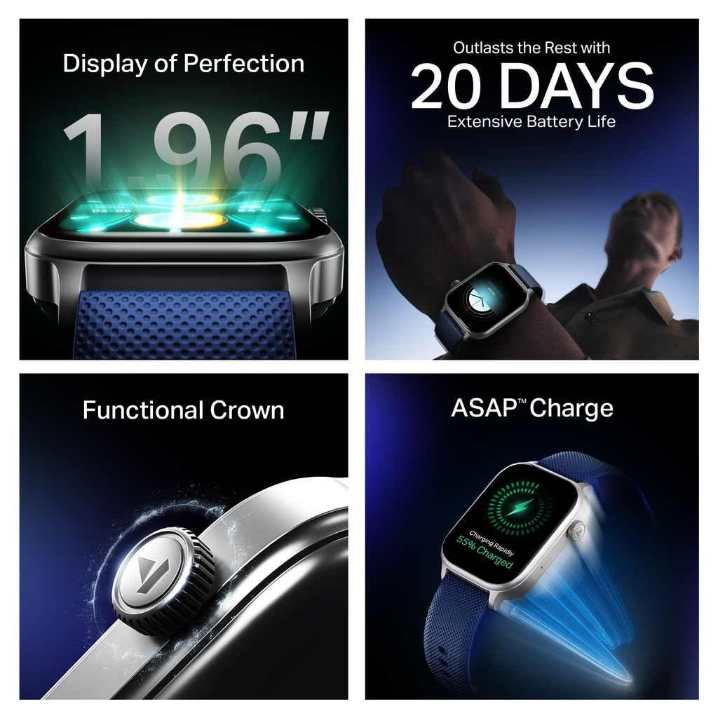 boAt Storm Infinity Plus | Power-Packed Smartwatch with HD Display & 20-Day Battery