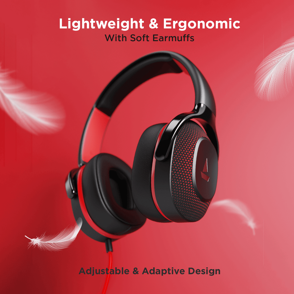 boAt Bassheads 950v2 | Wired Headphone with 40mm drivers, Passive Noise Isolation & built-in mic, Deep Bass