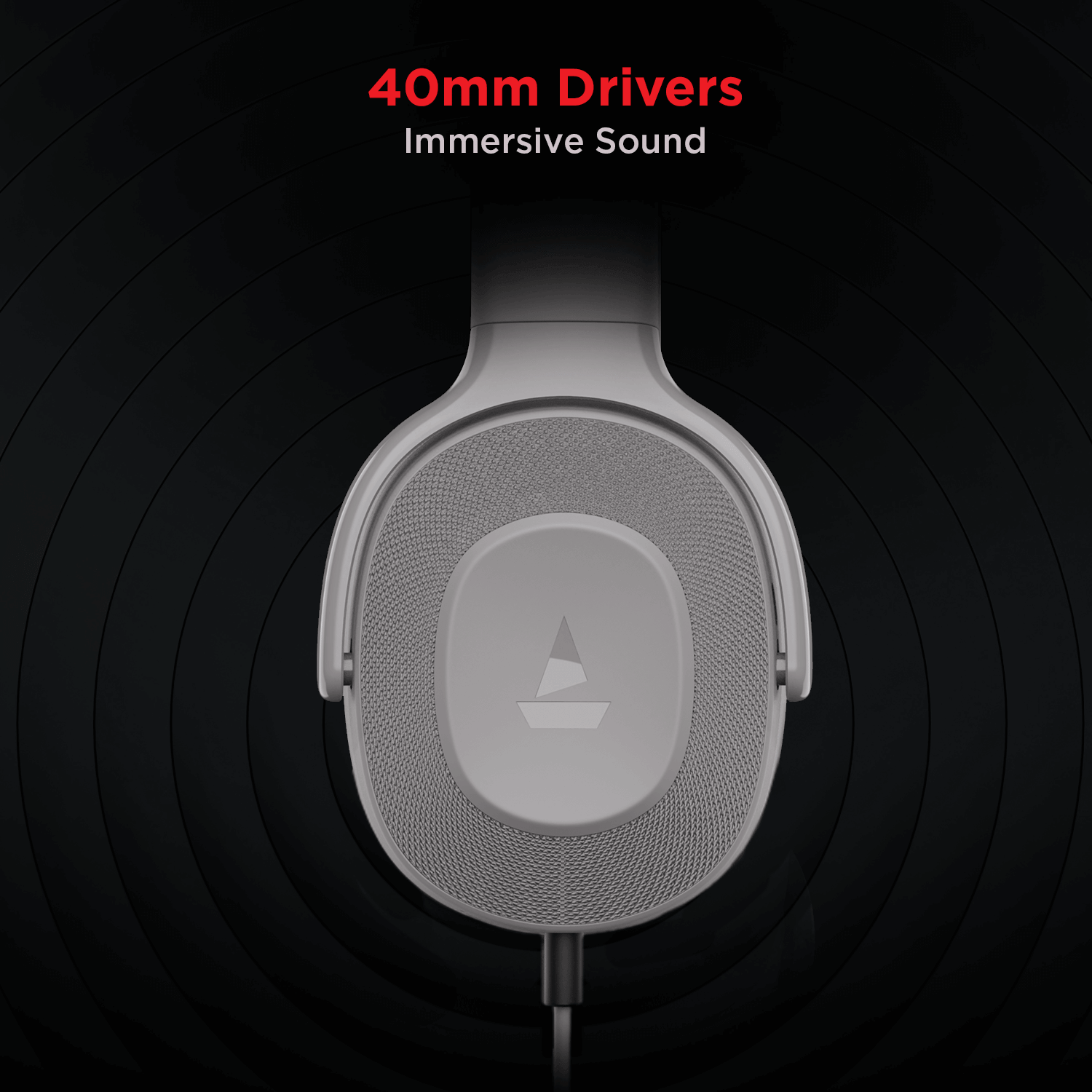 boAt Bassheads 950v2 | Wired Headphone with 40mm drivers, Passive Noise Isolation & built-in mic, Deep Bass