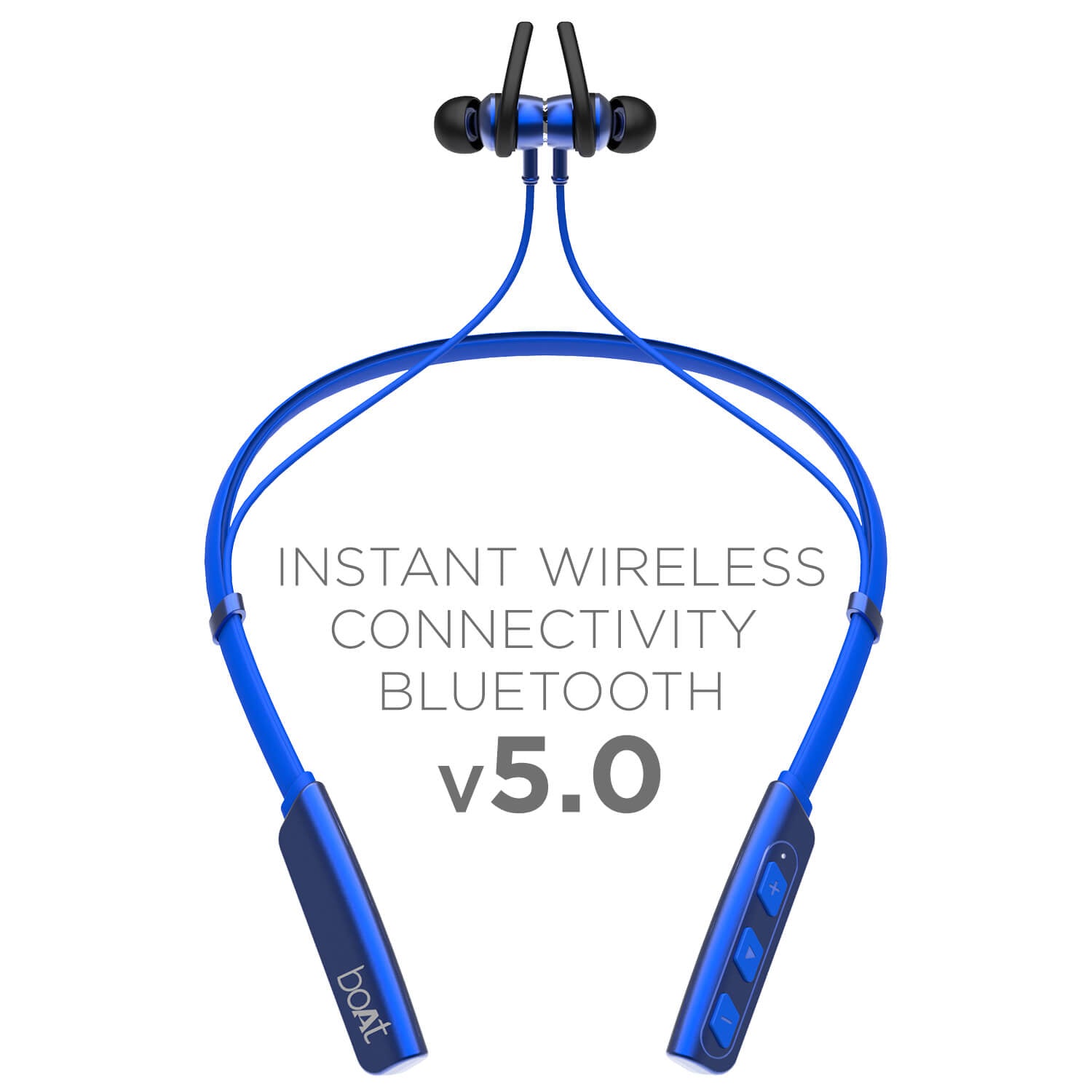 boAt Rockerz 238 | Bluetooth Stereo Wireless Earphone with Up to 8 Hours of Uninterrupted Music, Fast Charging, IPX5 sweat and water resistance