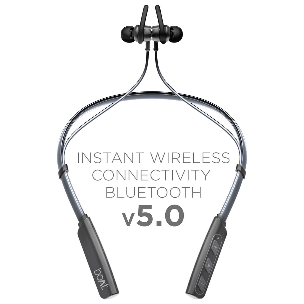 boAt Rockerz 238 | Bluetooth Stereo Wireless Earphone with Up to 8 Hours of Uninterrupted Music, Fast Charging, IPX5 sweat and water resistance
