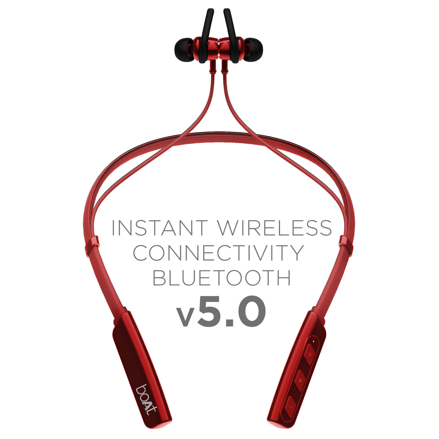 boAt Rockerz 238 | Bluetooth Stereo Wireless Earphone with Up to 8 Hours of Uninterrupted Music, Fast Charging, IPX5 sweat and water resistance