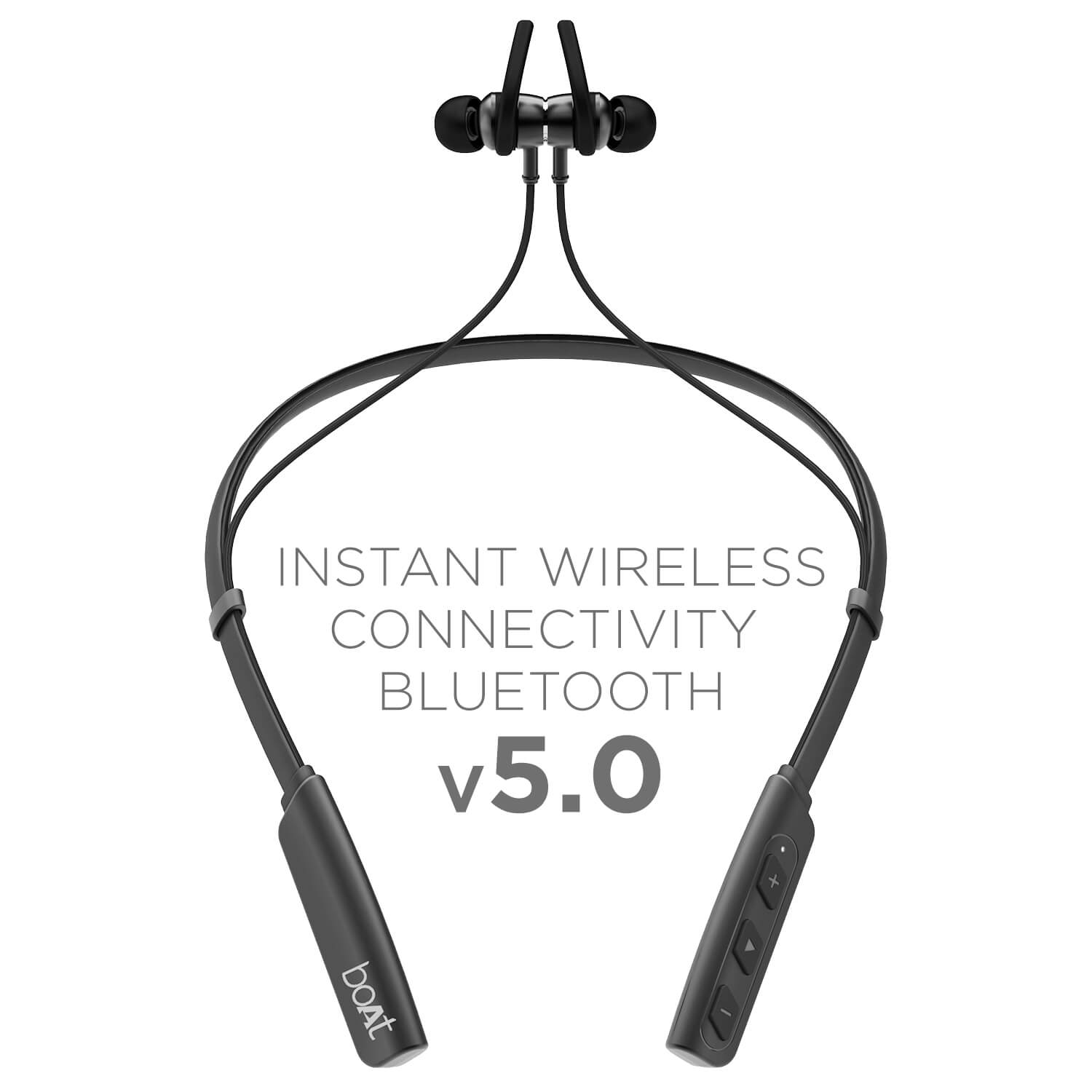 boAt Rockerz 238 | Bluetooth Stereo Wireless Earphone with Up to 8 Hours of Uninterrupted Music, Fast Charging, IPX5 sweat and water resistance