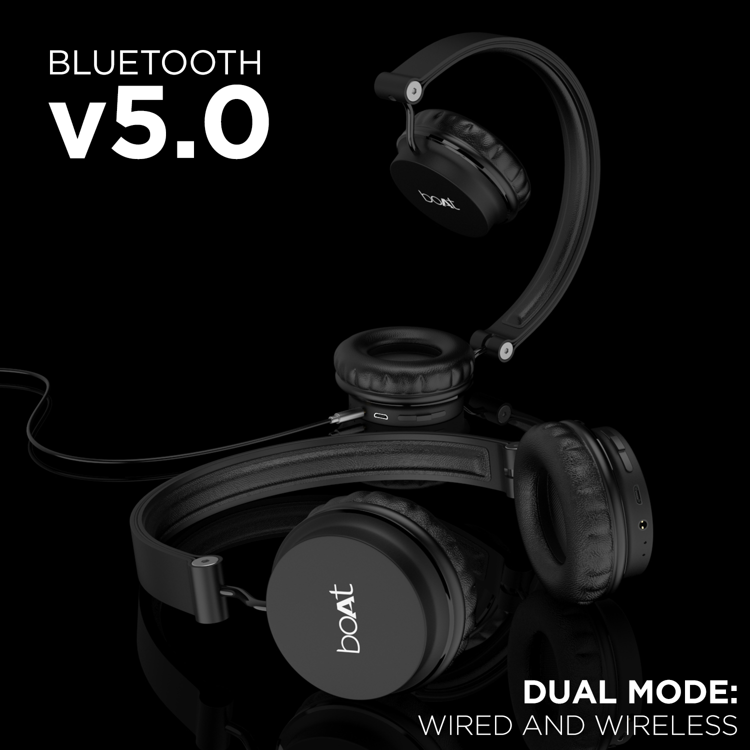 boAt Rockerz 410 | Bluetooth Headphone for Work from Home, 8 Hours Playback, 40mm Dynamic Drivers, Super Extra Bass