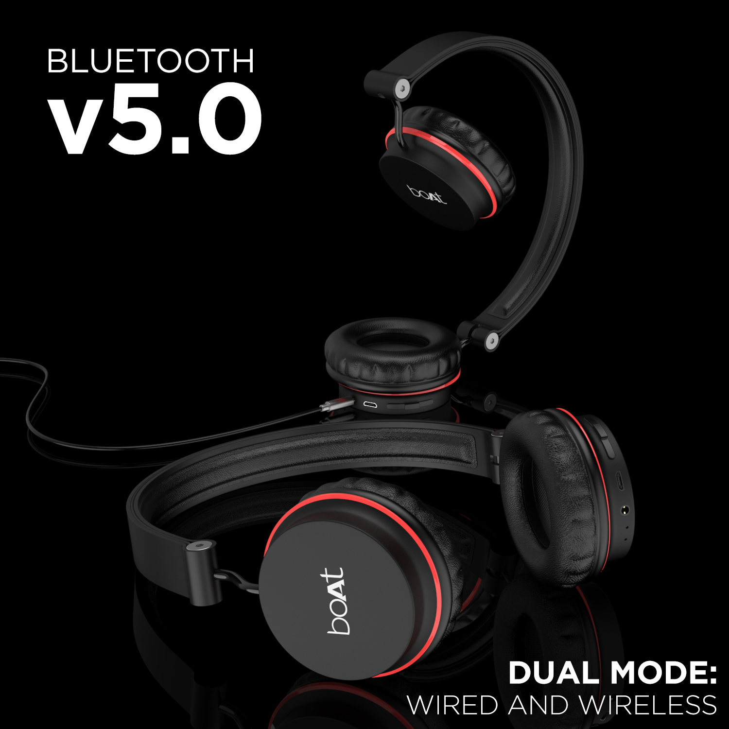 boAt Rockerz 410 | Bluetooth Headphone for Work from Home, 8 Hours Playback, 40mm Dynamic Drivers, Super Extra Bass