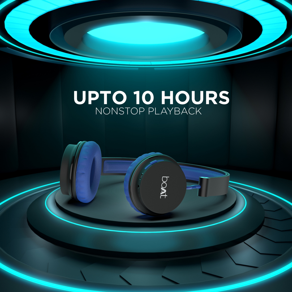 boAt Rockerz 410 | Bluetooth Headphone for Work from Home, 8 Hours Playback, 40mm Dynamic Drivers, Super Extra Bass
