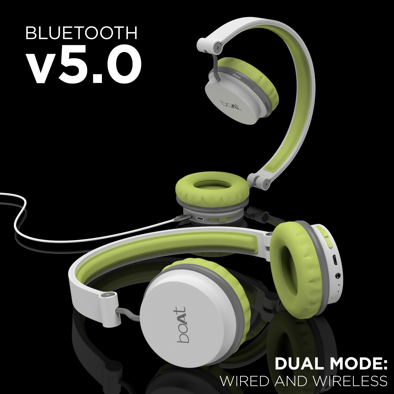 boAt Rockerz 410 | Bluetooth Headphone for Work from Home, 8 Hours Playback, 40mm Dynamic Drivers, Super Extra Bass
