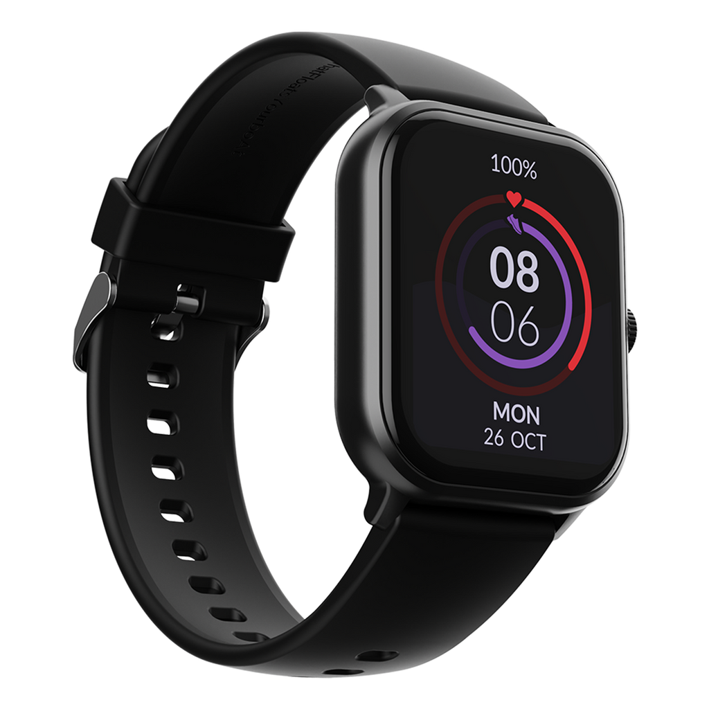 boAt Wave Spin Voice | Smartwatch with 1.85" HD Display, 100+ Sports Modes, Functional Crown, Built-in-games