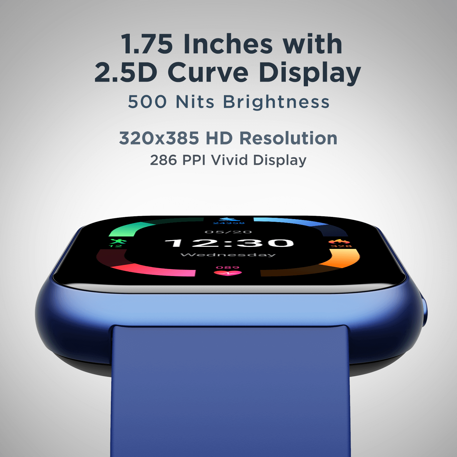 boAt Blaze | Fast Charging Smart Watch with 1.75" (4.45 cm) HD Display, Upto 10 Days of Battery Life, Heart Rate & SPO2 Monitoring