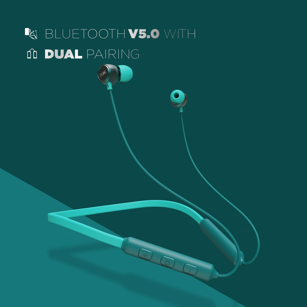 boAt Rockerz 195 | Equipped with 10mm Titanium Drivers, 15H Nonstop Playback, Fast Charging, Magnetic Earbuds