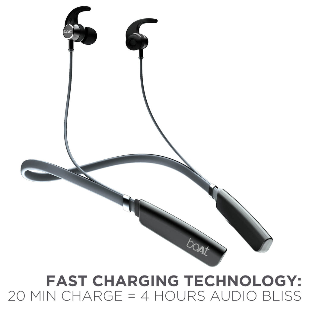 boAt Rockerz 238 | Bluetooth Stereo Wireless Earphone with Up to 8 Hours of Uninterrupted Music, Fast Charging, IPX5 sweat and water resistance