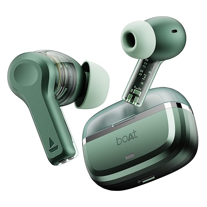 boAt Nirvana Space | TWS Earbuds with boAt 360º Spatial Audio, 32dB Active Noise Cancellation