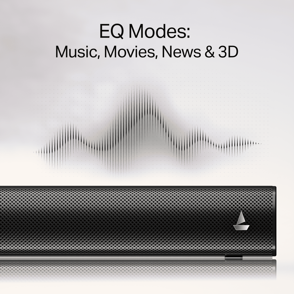 boAt Aavante Pulse | 120W 2.1 Channel Soundbar with Bluetooth v5.4, EQ Modes & Master Remote