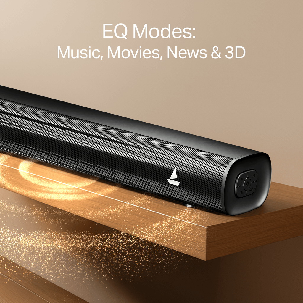 boAt Aavante 2.1 1550 Plus | 160W 2.1 Channel Soundbar with Bluetooth v5.4, EQ Modes & Master Remote