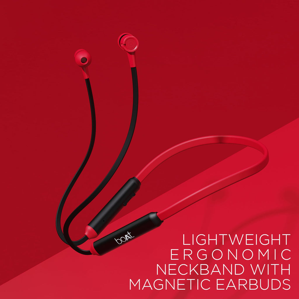 boAt 102 Wireless | Wireless Neckband with 8mm Dynamic Drivers, 15H Playback, Built-in Microphone, Magnetic Earbuds